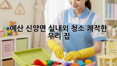 예산 신양면 실내외 청소🧹 쾌적한 우리 집✨